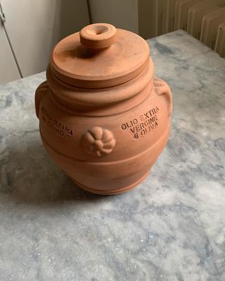 Vaso in terracotta con tappo