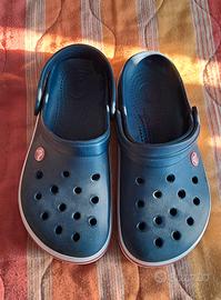Crocs blu navy/rosso taglia 38/39 come nuove