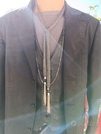 Sciarpa cravatta Arg Crowley Good Omens con catena