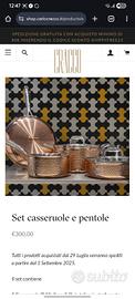 Set completo Carlo Cracco pentole in Rame nuove