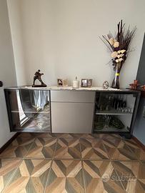 Parete attrezzata e credenza