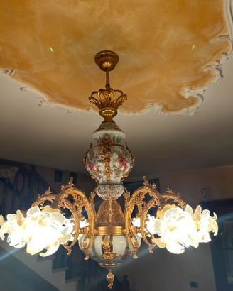 Lampadario di Lusso in Porcellana Tiche Milano e B