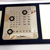 Datario da scrivania in argento di Pierre Cardin