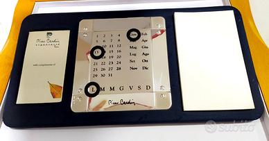 Datario da scrivania in argento di Pierre Cardin