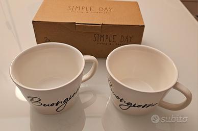 COPPIA TAZZE DA COLAZIONE 