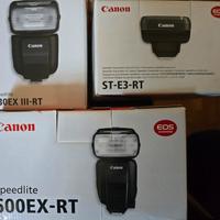 Canon flash 600EX + 430 EX RT 3 + trigger ST E3 RT