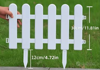 recinzione in pvc per aiuole 