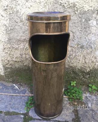 Posacenere gettacarte ottone