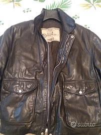 Giubbotto in pelle vintage aviatore motociclista