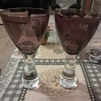 calici porta salatini in vetro