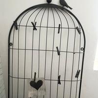 Porta foto gabbia in ferro