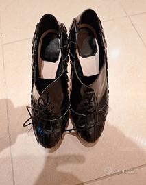 Tronchetto Dior nero con tacco 12 color rame