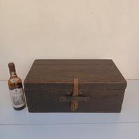 Baule Piccolo Legno Vintage Industriale 