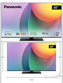 tv 65" Panasonic 4k ULTRA HD perfetta