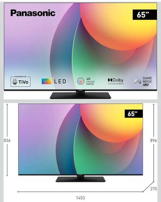 tv 65" Panasonic 4k ULTRA HD perfetta