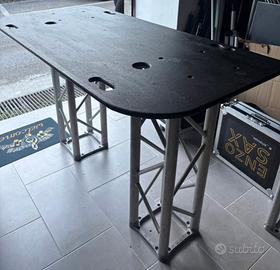 TAVOLO DA DJ EFESTO CON TRALICCI DA 1 MT IMBALLATI
