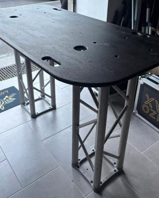 TAVOLO DA DJ EFESTO CON TRALICCI DA 1 MT IMBALLATI