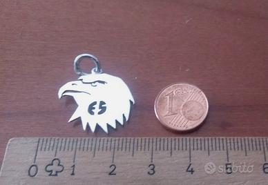 ultras Lazio ciondolo Eagles Supporters in ARGENTO