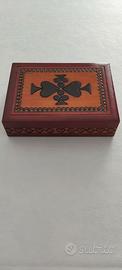 Scatola porta carte da gioco Vintage