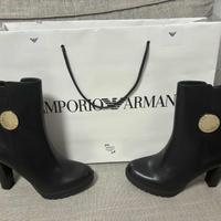 STIVALETTI ARMANI N 37 TRONCHETTI VERA PELLE NUOVI