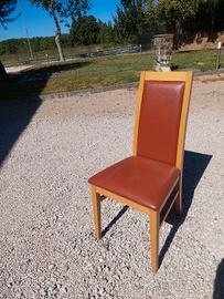 5 sedie  schienale alto 