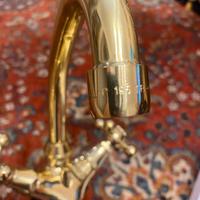 Splendido miscelatore in metallo dorato retro