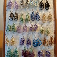 60 paia orecchini chainmaille