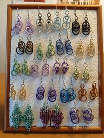 60 paia orecchini chainmaille