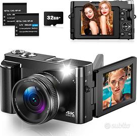 Fotocamera Digitale 4K 48MP Schermo 3" 16X