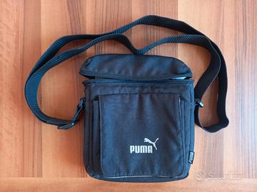 PUMA - borsa a tracolla vintage nera imbottita