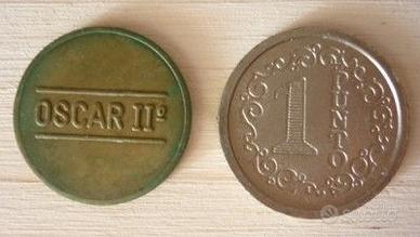 Gettone 1 Punto - Oscar II - sale giochi luna park