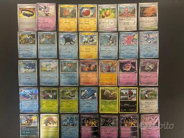Lotto 150 carte Pokemon Holo Reverse moderne