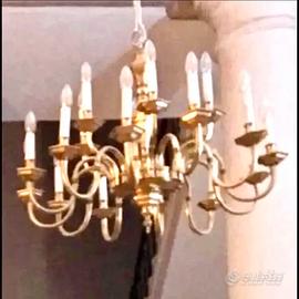Lampadario in ottone