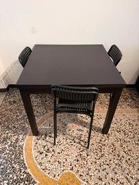 Tavolo ikea nero 90x90