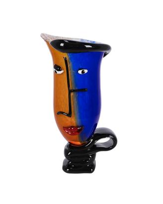 Vaso Murano volto artistico vetro soffiato design