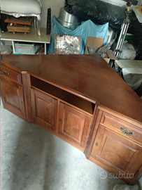 Portatv ad angolo in legno massello