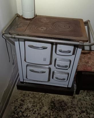 Stufa a legna vintage REX anni 50/60