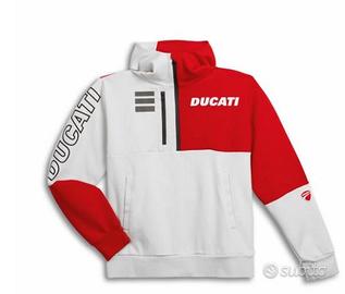 Felpa Ducati Explorer mezza zip BIANCA - ULTIMA TA