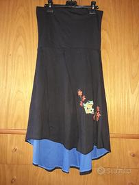 Vestito in maglina senza spalline