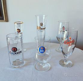 Set 6 bicchieri da birra, collezione vintage pub