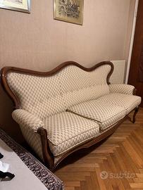 Divano Luigi Filippo in Legno di Noce