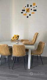 6 sedie in velluto NUOVE