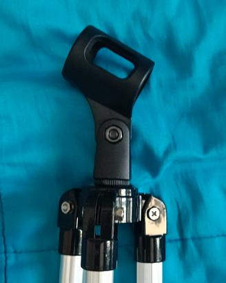 Asta metallo treppiedi altezza 30 cm x microfono 