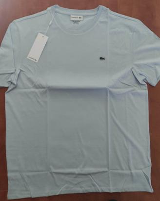T-shirt uomo Lacoste tg 6/XL colore azzurro 