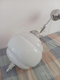 Lampadario vetro opalino