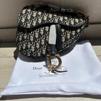 Borsa Dior Saddle - Monogram Blu Navy