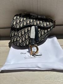 Borsa Dior Saddle - Monogram Blu Navy