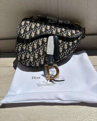 Borsa Dior Saddle - Monogram Blu Navy