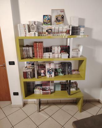 Libreria moderna in vernice verde