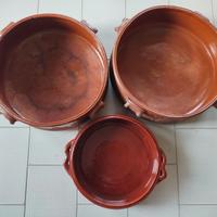 3 Pentole di coccio di Grottaglie